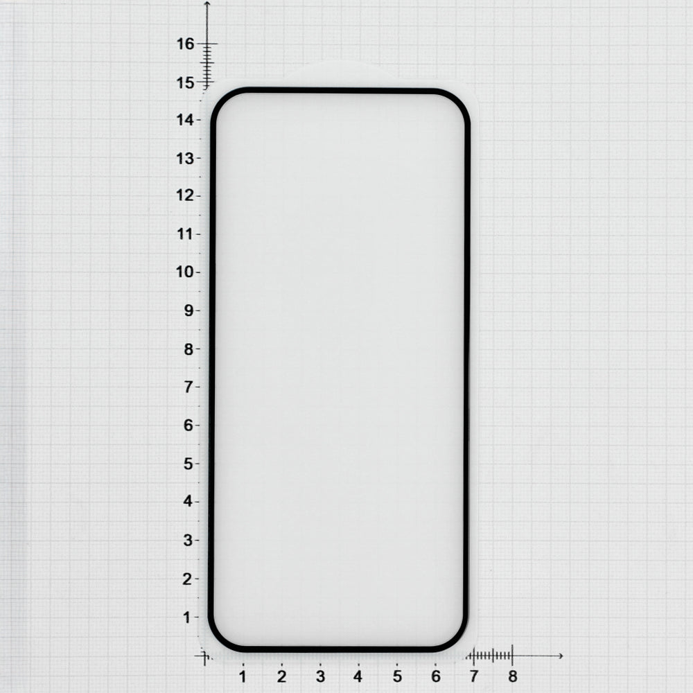 Gehärtetes Glas für Google Pixel 8a, Mocolo TG+ Full Glue, schwarzer Rahmen