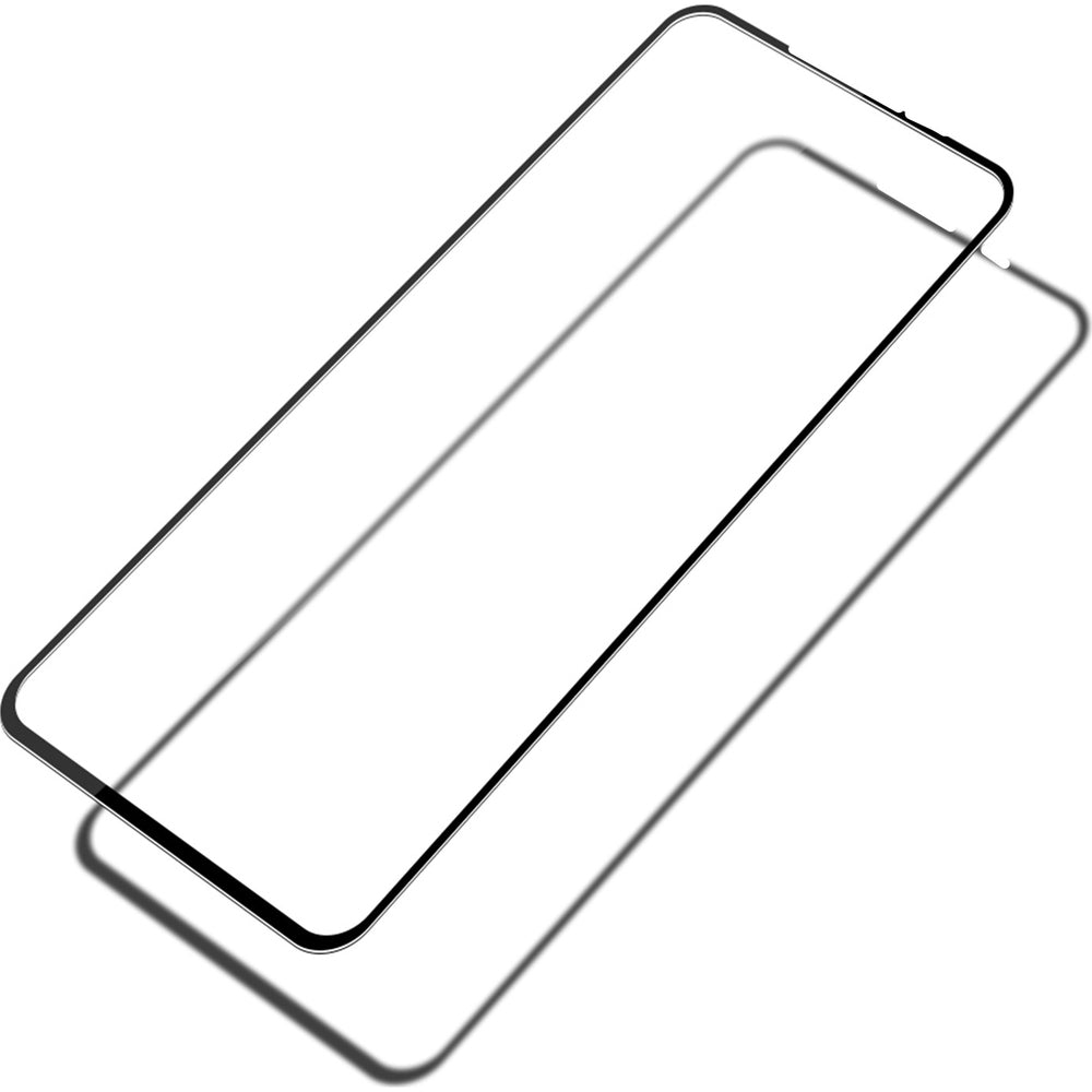 Gehärtetes Glas für Moto G45, Mocolo TG+ Full Glue, Schwarzer Rahmen