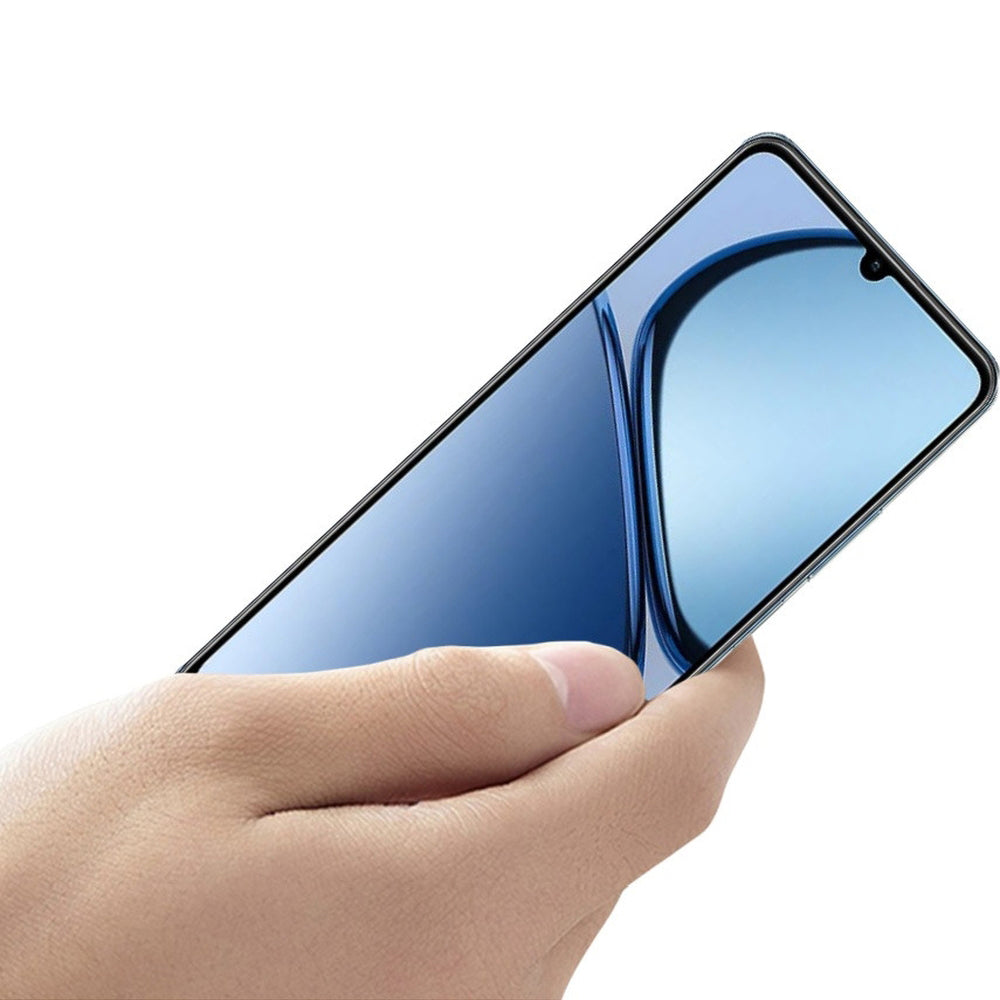 Gehärtetes Glas für Realme C63, Mocolo TG+ Full Glue, Schwarzer Rahmen