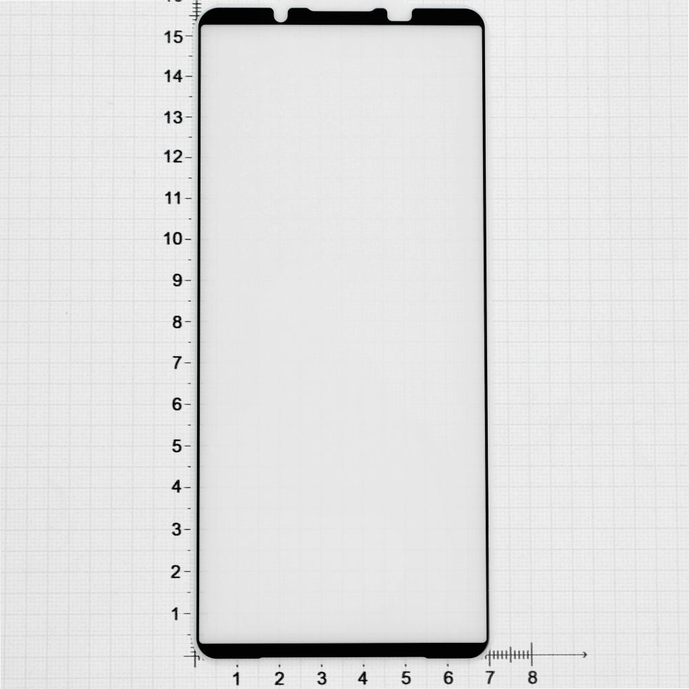 Gehärtetes Glas für Xperia 1 VI, Mocolo TG+ Full Glue, schwarzer Rahmen