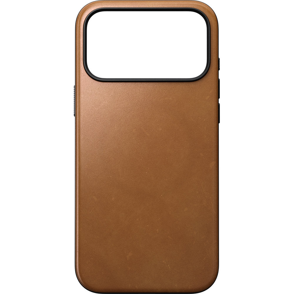 Handyhülle aus Naturleder für iPhone 18 Pro Max / 17 Pro Max, Nomad Modern Leather Case mit MagSafe, Hellbraun (4/6)