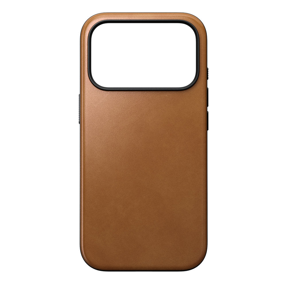 Handyhülle aus Naturleder für iPhone 18 Pro / 17 Pro, Nomad Modern Leather Case mit MagSafe, Hellbraun (2/6)