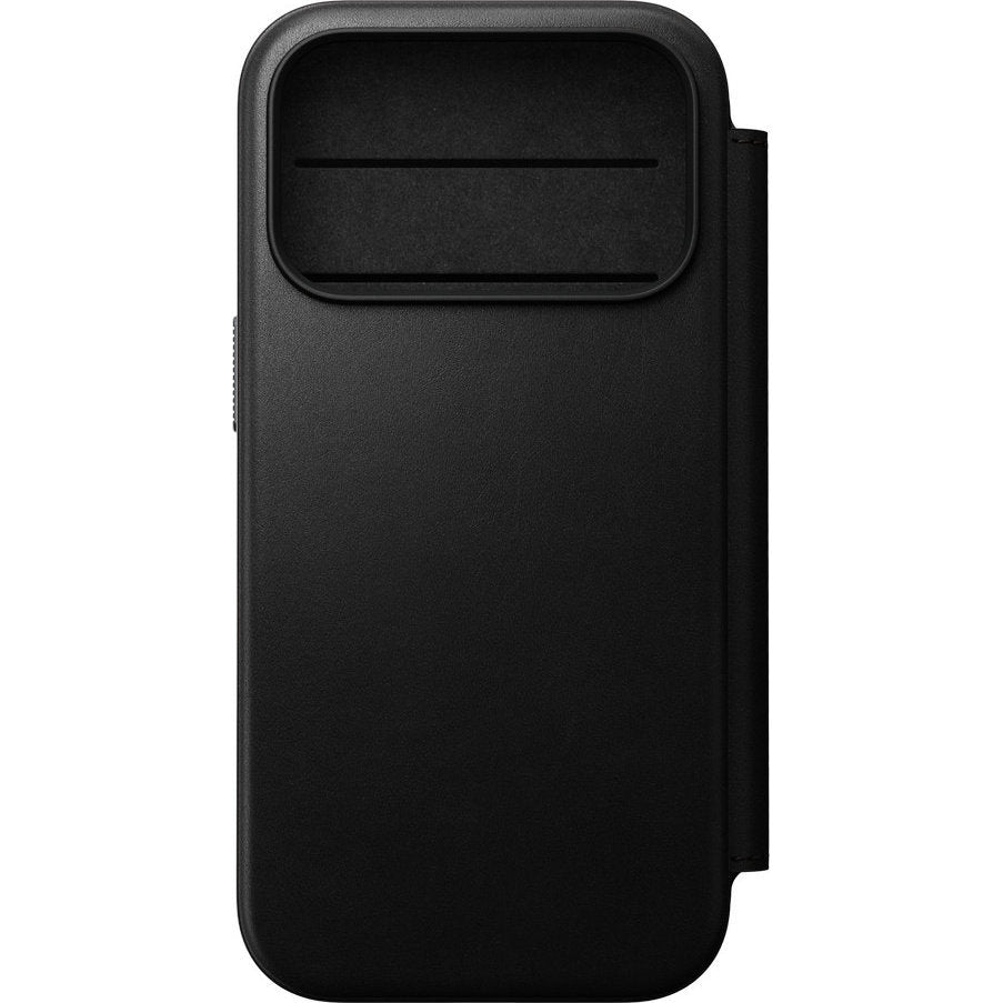 Handyhülle mit Klappe für iPhone 18 Pro / 17 Pro, Nomad Modern Leather Folio mit MagSafe, Schwarz (2/9)