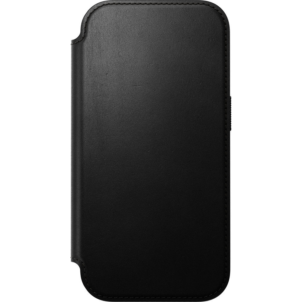 Handyhülle mit Klappe für iPhone 18 Pro / 17 Pro, Nomad Modern Leather Folio mit MagSafe, Schwarz (4/9)