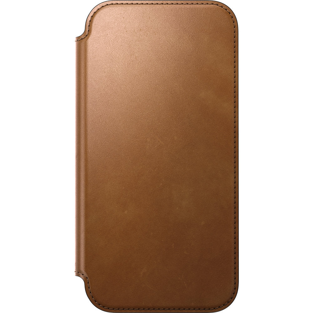 Handyhülle mit Klappe für iPhone 18 Pro Max / 17 Pro Max, Nomad Modern Leather Folio mit MagSafe, Hellbraun (4/9)