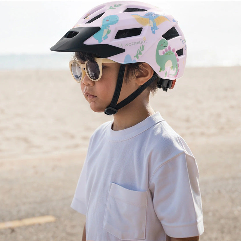 MTB-Kinderhelm Wozinsky HT-45RS mit abnehmbarem Schirm, 52–56 cm, Rosa