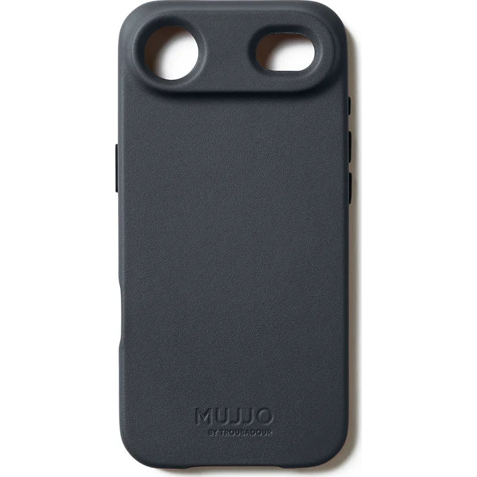 Handyhülle für iPhone Air, Mujjo Full Leather Case für MagSafe, Grau