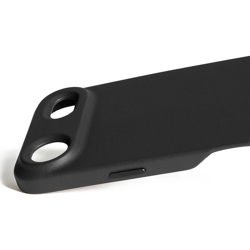 Handyhülle für iPhone Air, Mujjo Full Leather Case für MagSafe, Schwarz