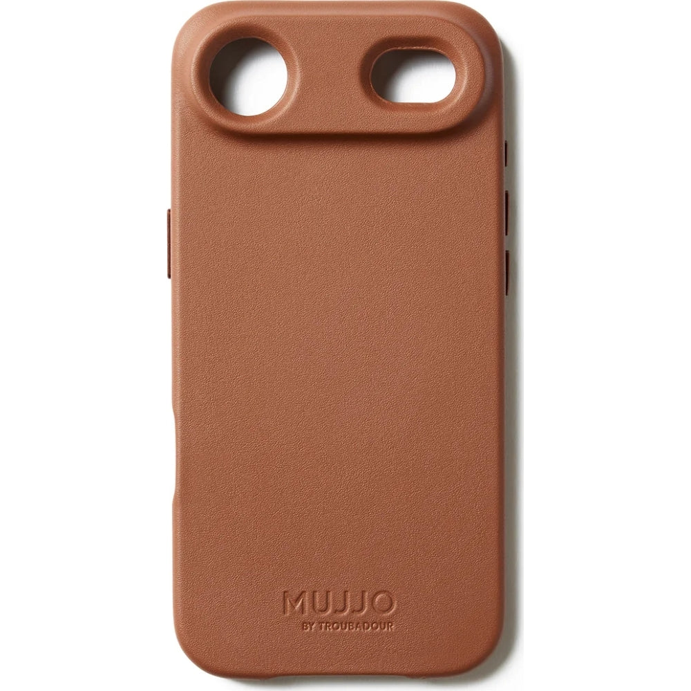 Handyhülle für iPhone Air, Mujjo Full Leather Case für MagSafe, Braun