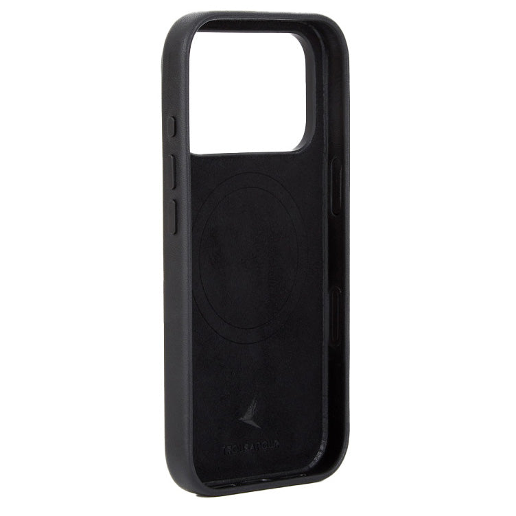 Handyhülle für iPhone 18 Pro, Troubadour Full Leather Case für MagSafe, Schwarz (2/9)