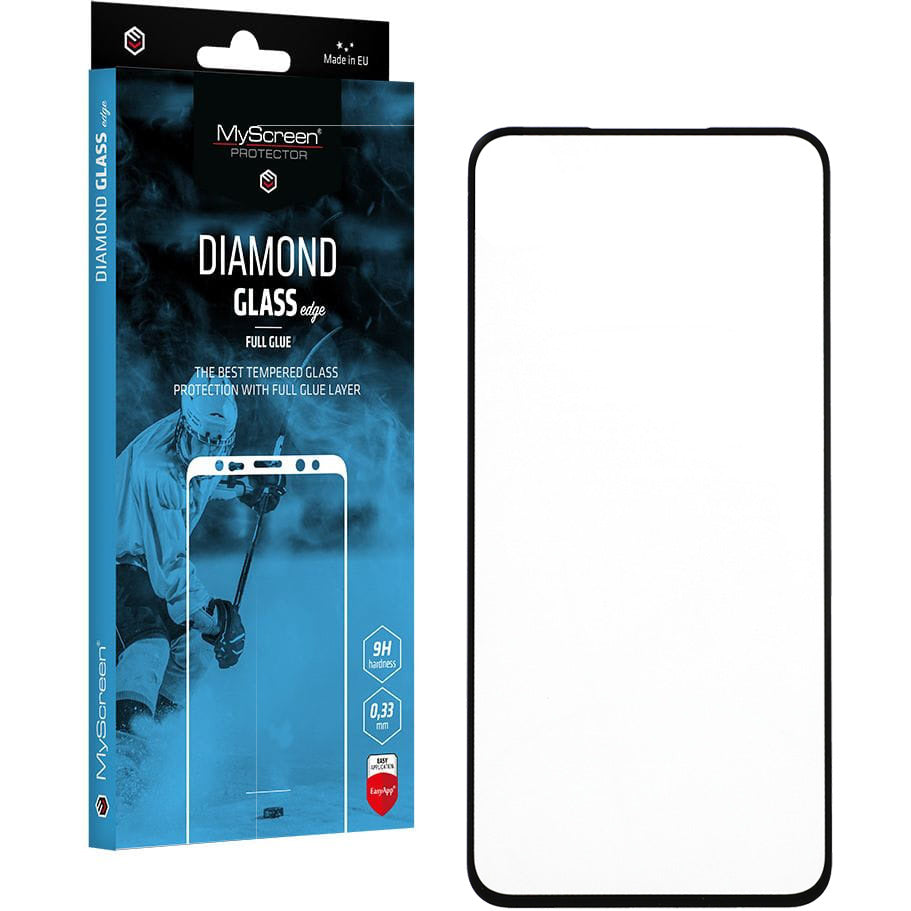 Glas für Galaxy A55, MyScreen Diamond Glass Edge FG, Schwarzer Rahmen