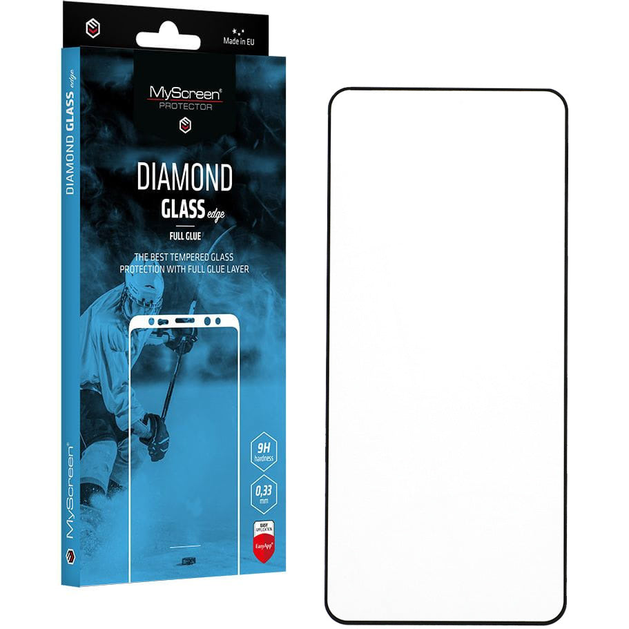 Glas für Xiaomi Poco X6, MyScreen Diamond Glass Edge FG, Schwarzer Rahmen