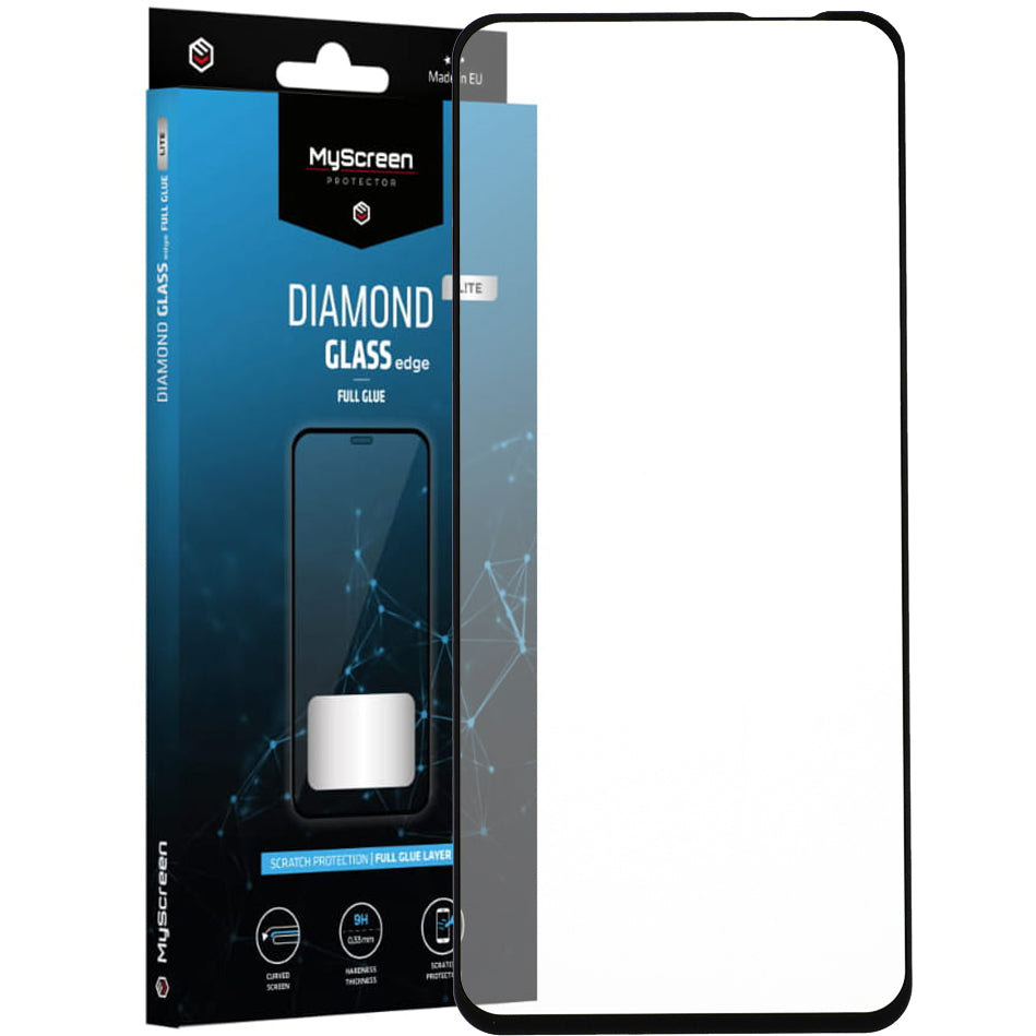 Glas für Realme C67 4G/ C67 5G/ V50s, MyScreen Diamond Glass Edge Lite FG, Schwarzer Rahmen