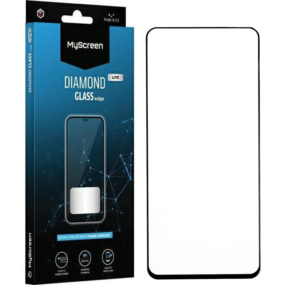 Gehärtetes Glas für Oppo A60, MyScreen Diamond Glass Lite Edge Full Glue, Schwarzer Rahmen