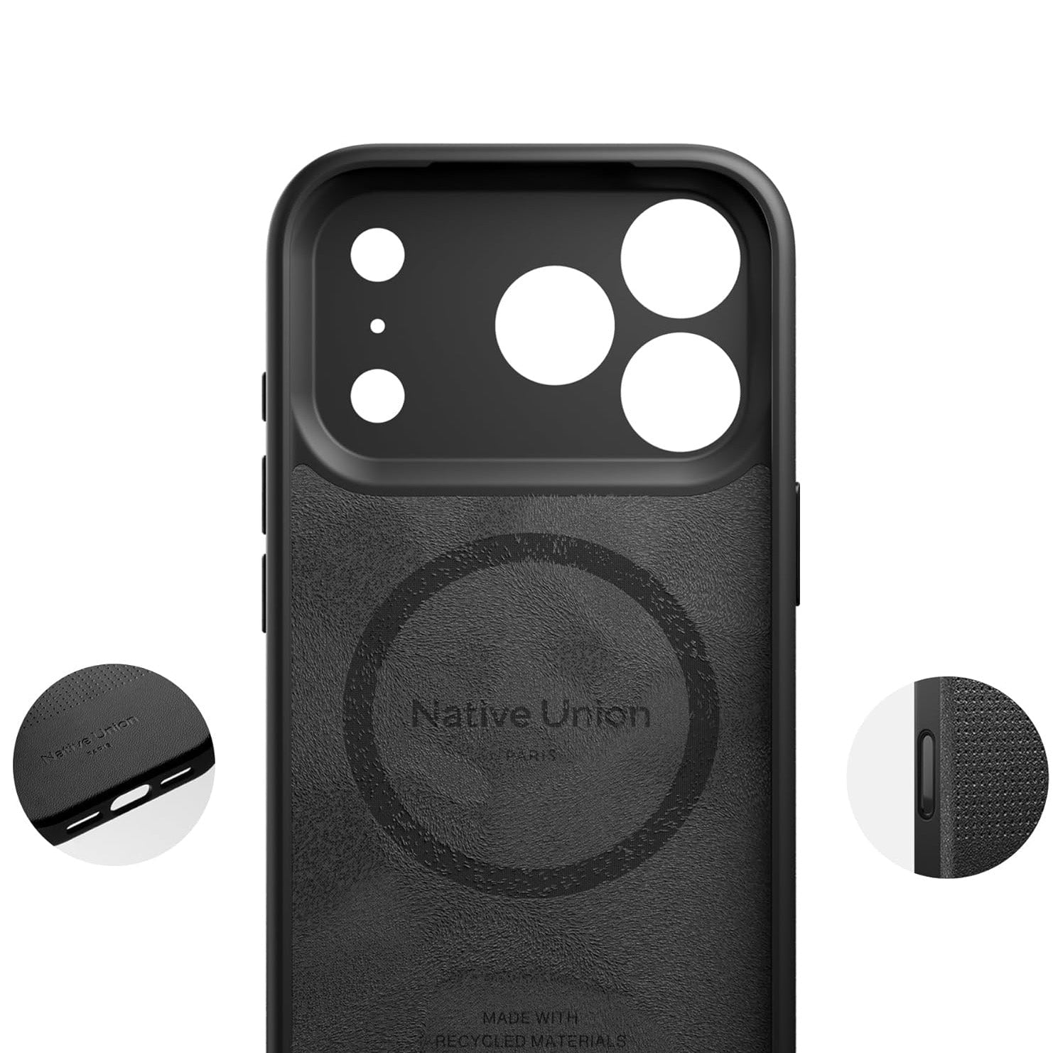 Handyhülle für iPhone 17 Pro, Native Union Active Case mit MagSafe, Schwarz