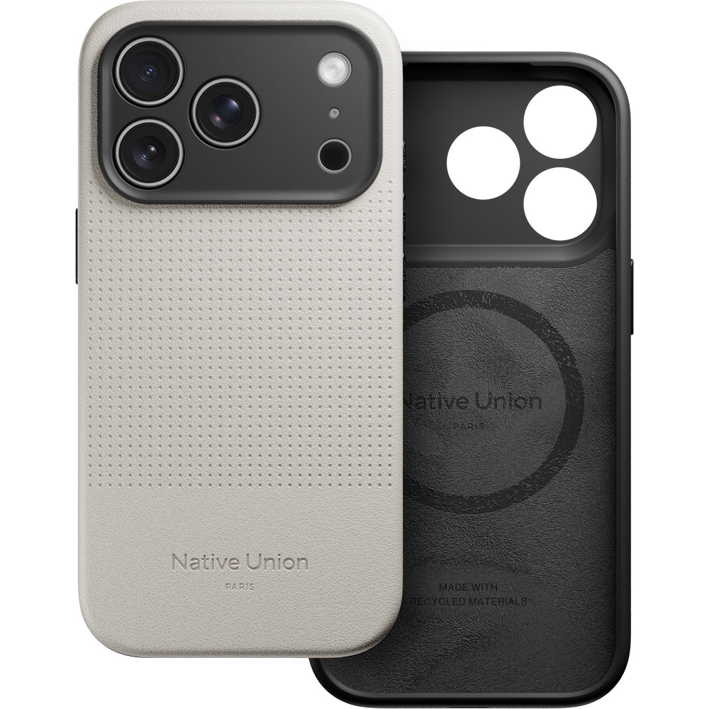 Handyhülle für iPhone 17 Pro Max, Native Union Active Case mit MagSafe, Beige