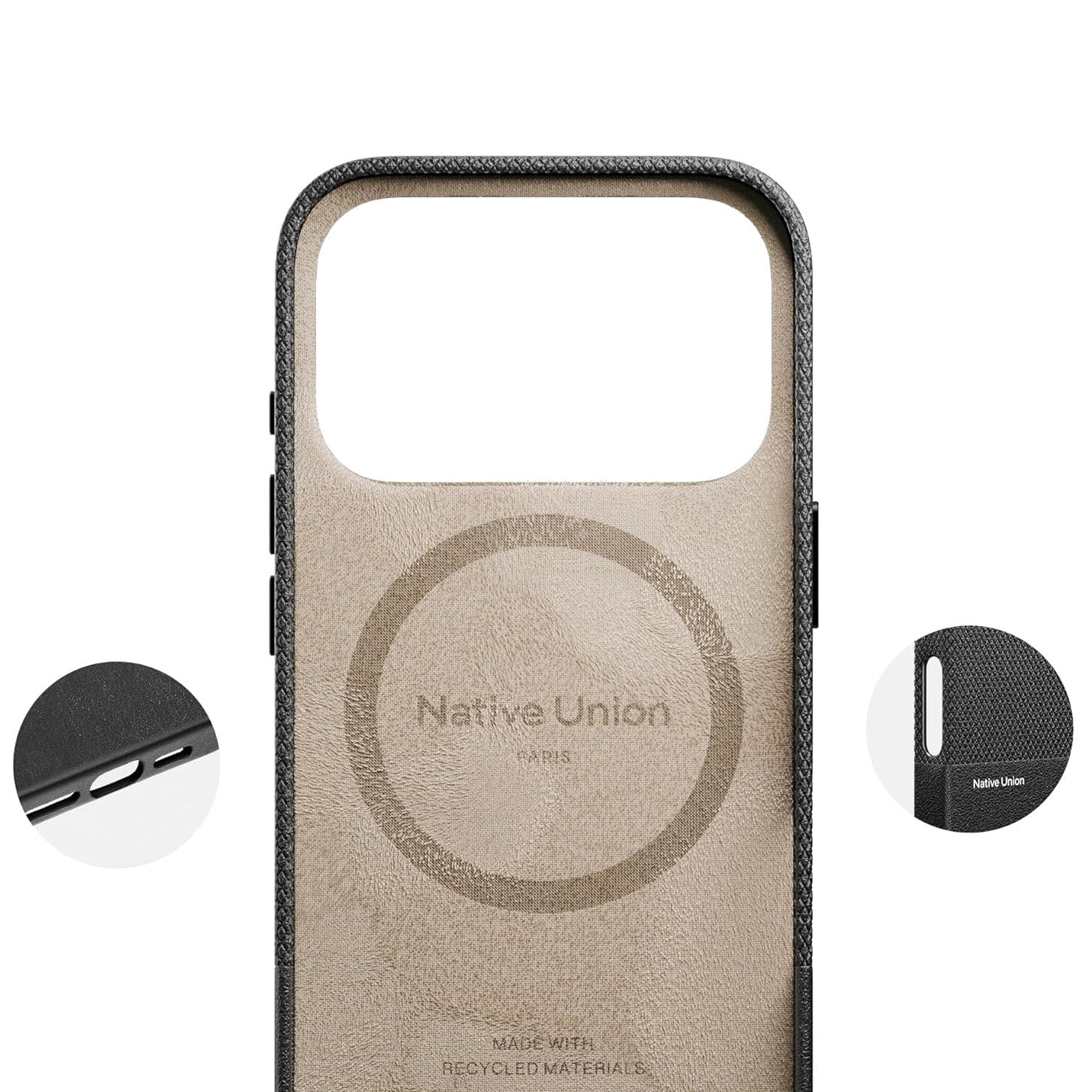Handyhülle für iPhone 17 Pro, Native Union (RE)Classic mit MagSafe, Schwarz