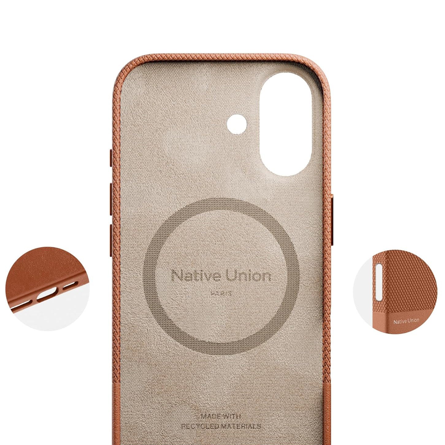 Handyhülle für iPhone 17, Native Union (RE)Classic mit MagSafe, Braun