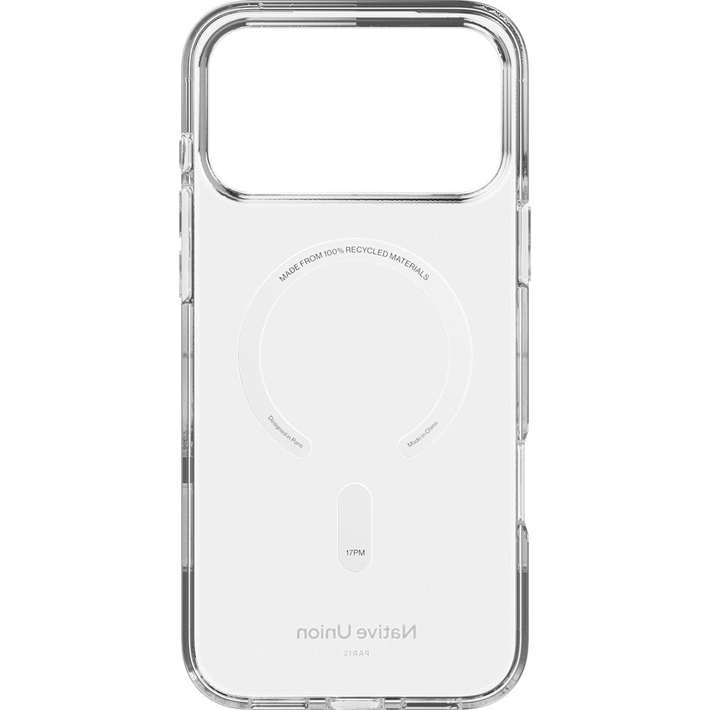 Handyhülle für iPhone 17 Pro Max, Native Union (RE)Clear mit MagSafe, Transparent
