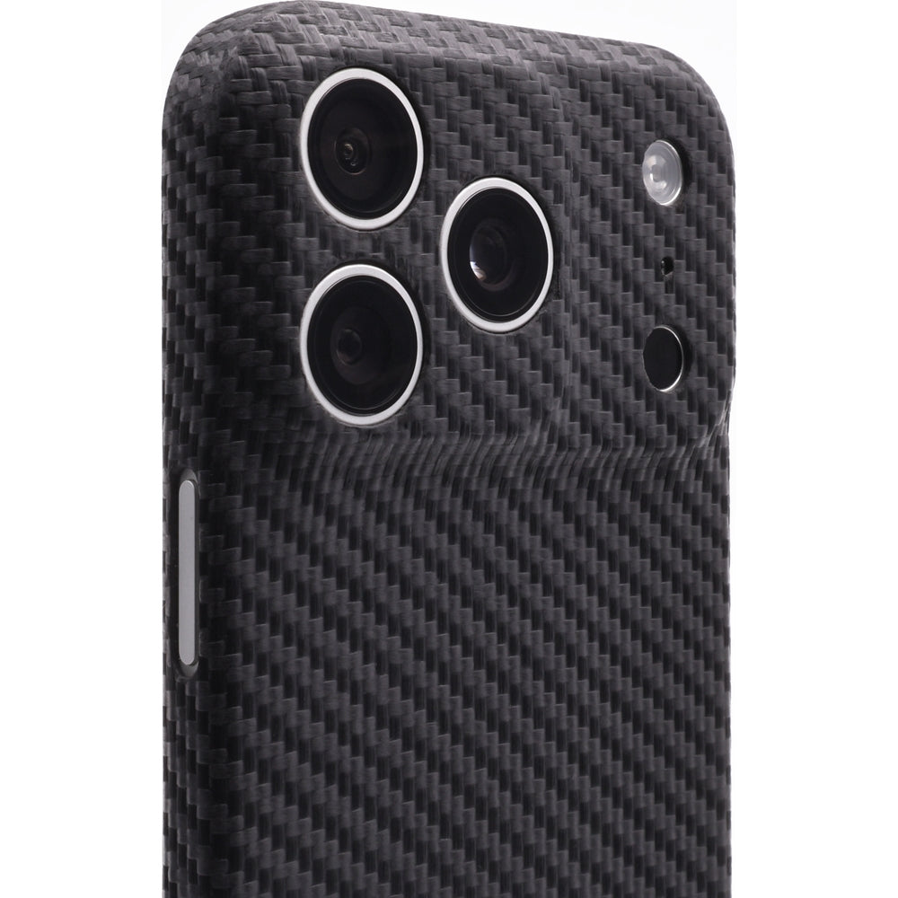 Handyhülle für Apple iPhone 17 Pro, Nevox CarbonSeries, Schwarz
