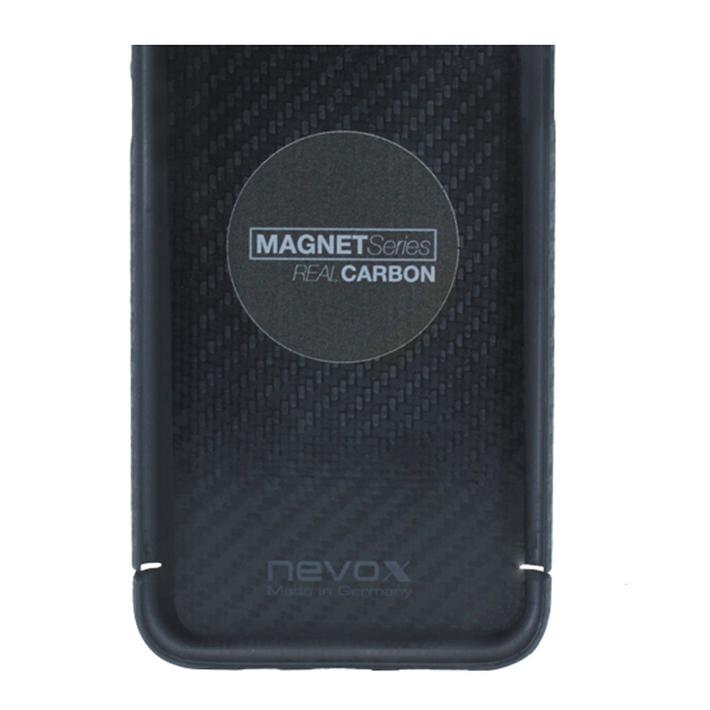 Handyhülle für Galaxy S26, Nevox Carbon Series Magnet, Schwarz