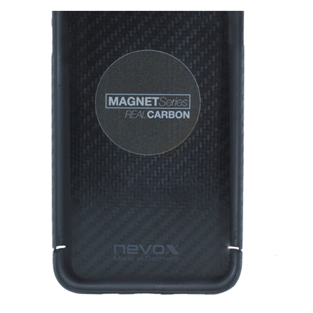 Handyhülle für Galaxy S26 Ultra, Nevox Carbon Series Magnet, Schwarz