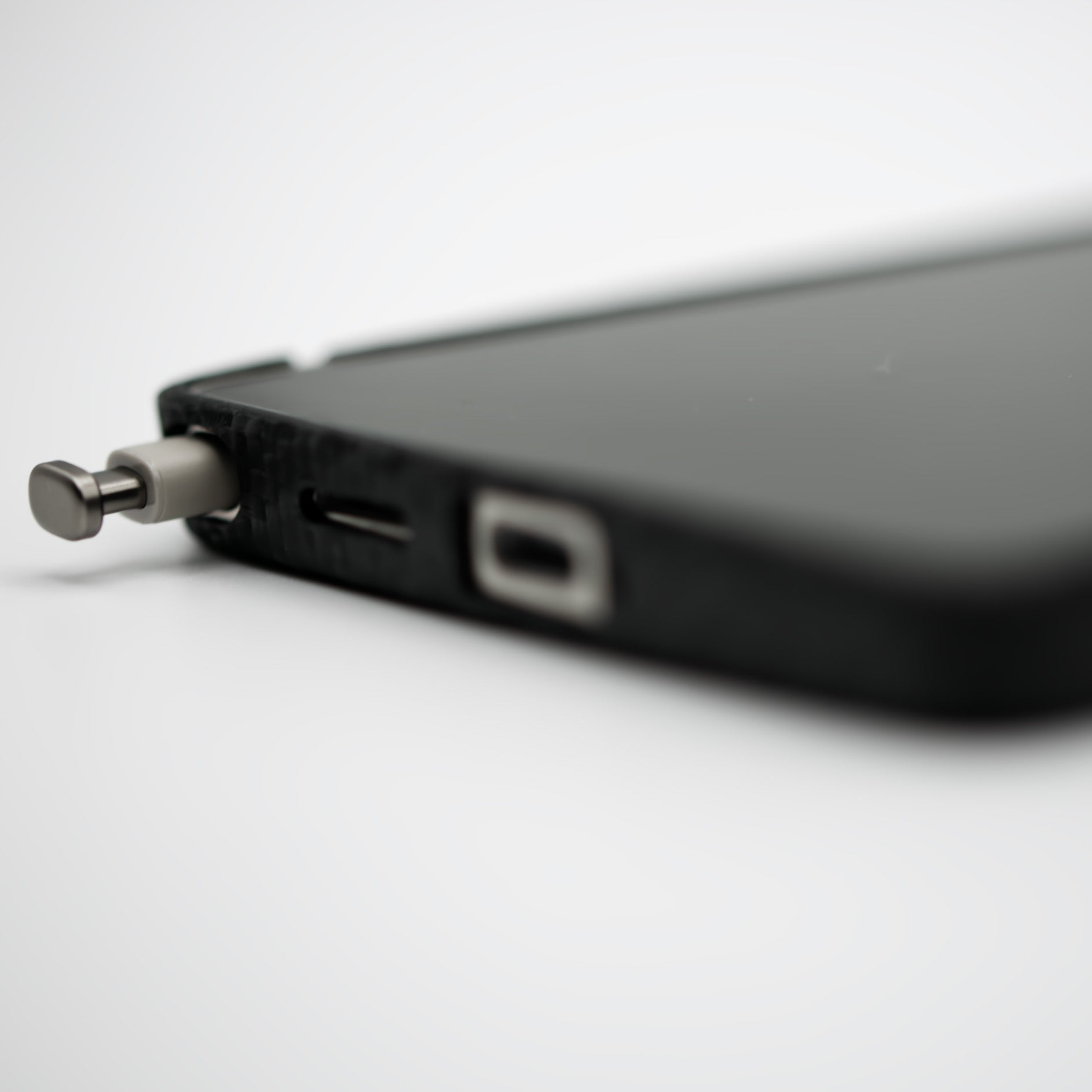 Handyhülle für Galaxy S26 Ultra, Nevox Carbon Series Magnet, Schwarz
