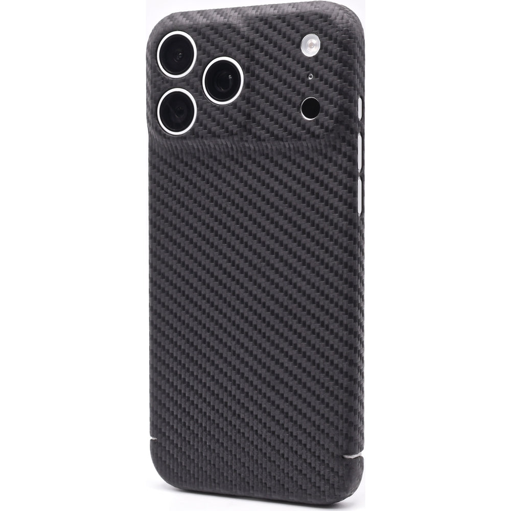Handyhülle für iPhone 17 Pro Max, Nevox CarbonSeries Magnet Series, Schwarz