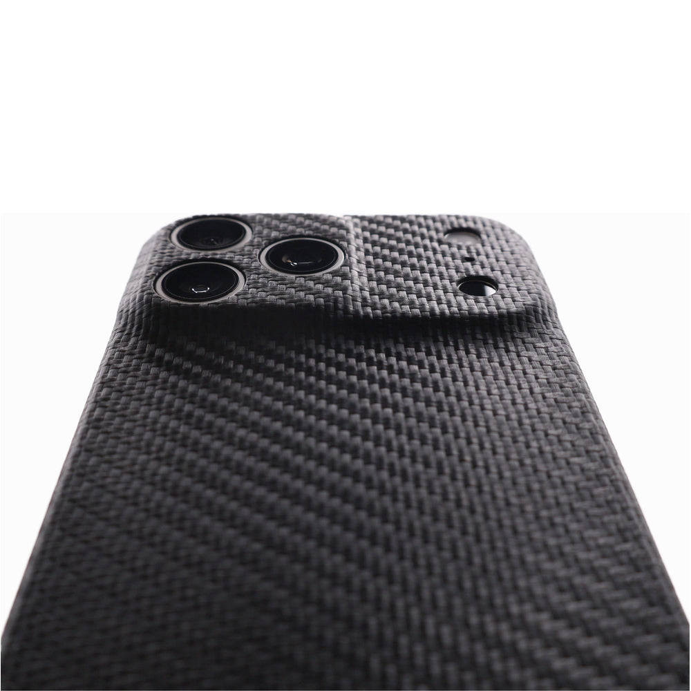 Handyhülle für iPhone 17 Pro Max, Nevox CarbonSeries Magnet Series, Schwarz