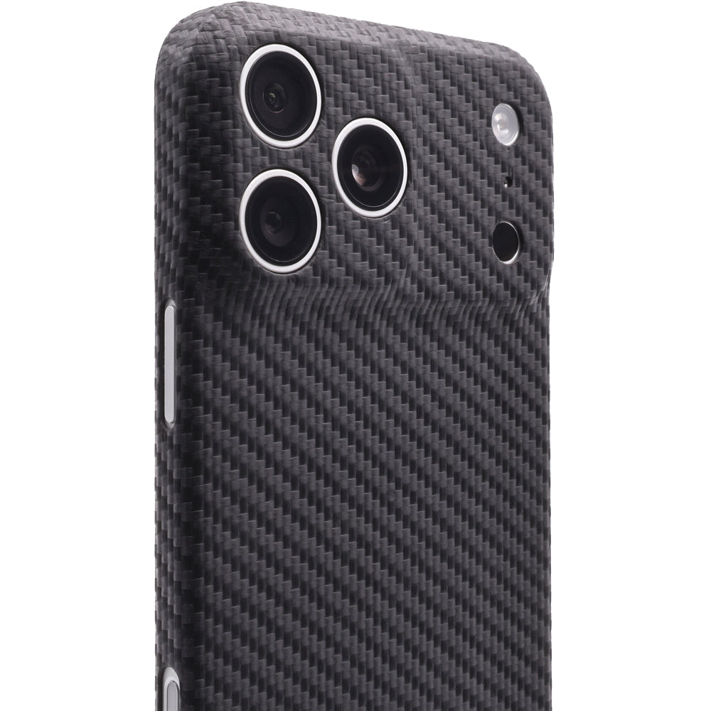 Handyhülle für Apple iPhone 17 Pro Max, Nevox CarbonSeries, Schwarz