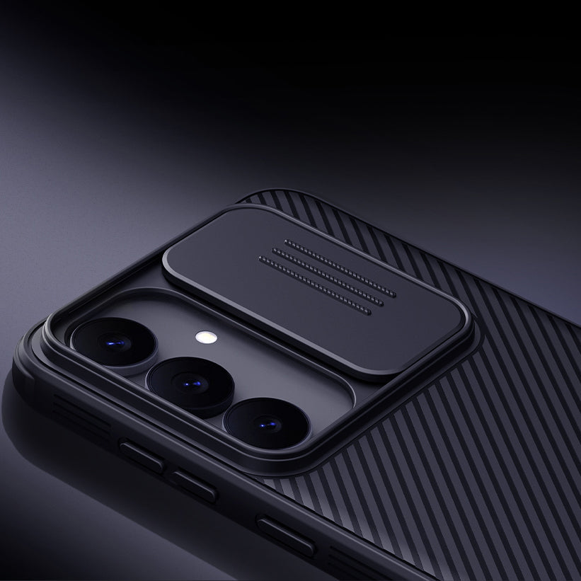 Handyhülle für Galaxy S25 FE, Nillkin CamShield Pro Magnetic mit MagSafe, Schwarz
