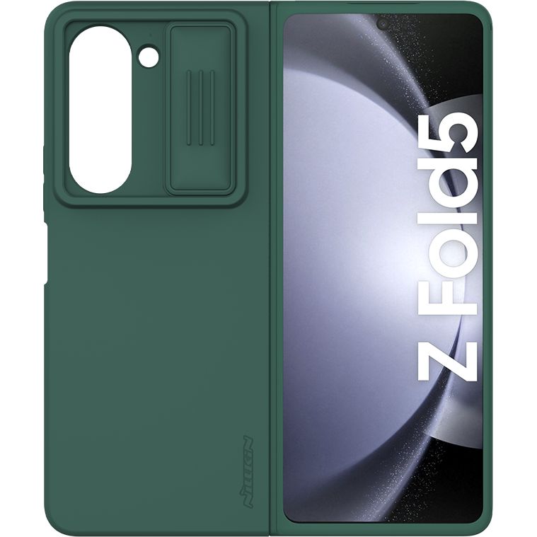 Schutzhülle mit Kameraslider Nillkin CamShield Silky für Galaxy Z Fold 5, Grün