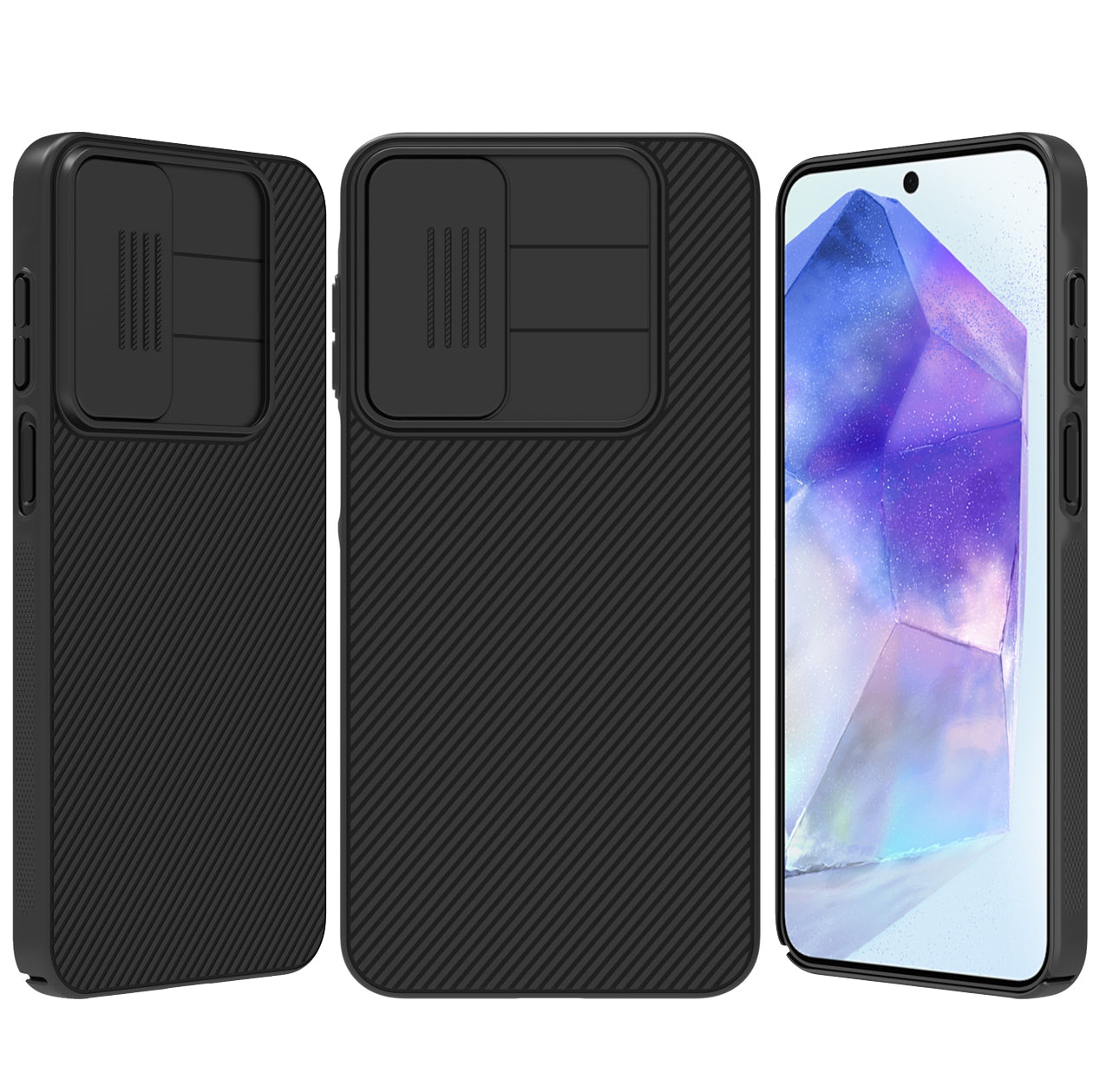 Handyhülle für Galaxy A16 5G / 4G, Nillkin CamShield Pro, Schwarz