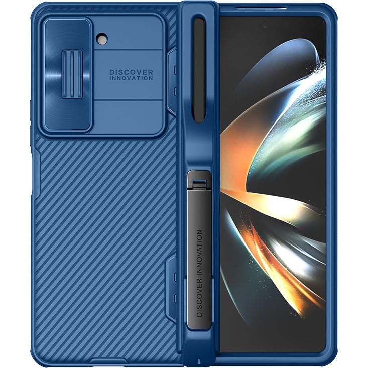 Schutzhülle Nillkin CamShield Pro Pen für Galaxy Z Fold 5, Blau