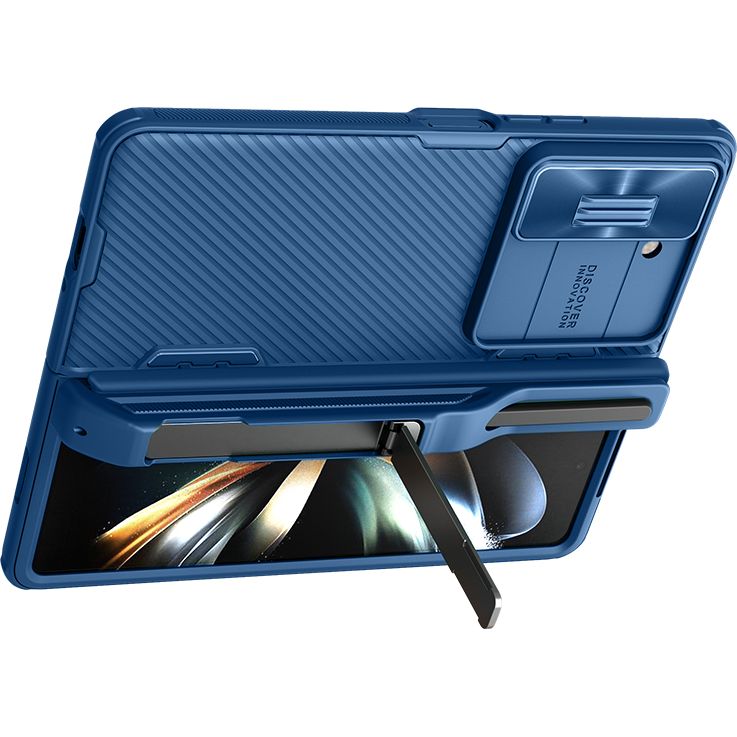 Schutzhülle Nillkin CamShield Pro Pen für Galaxy Z Fold 5, Blau