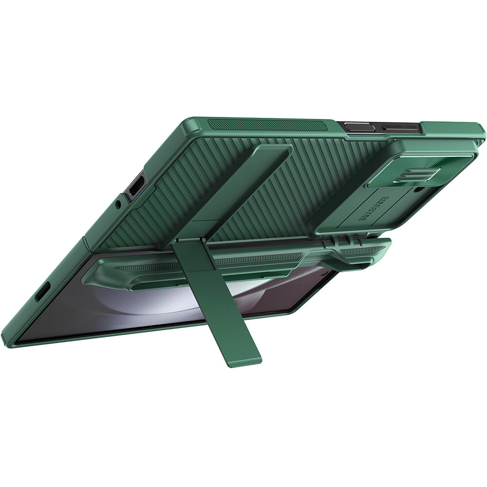 Handyhülle mit Kameraschutz für Galaxy Z Fold6, Nillkin CamShield Fold Pen, Dunkelgrün