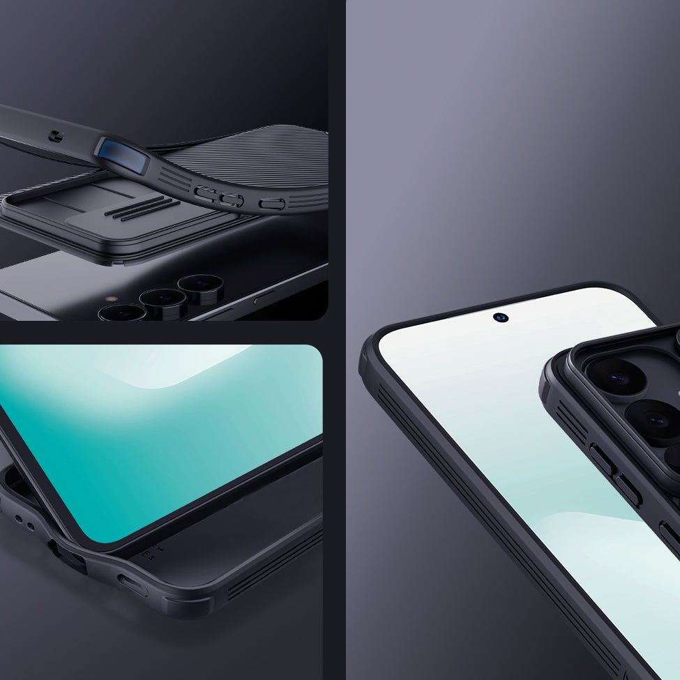 Handyhülle für Galaxy S25 FE, Nillkin CamShield Pro, Schwarz