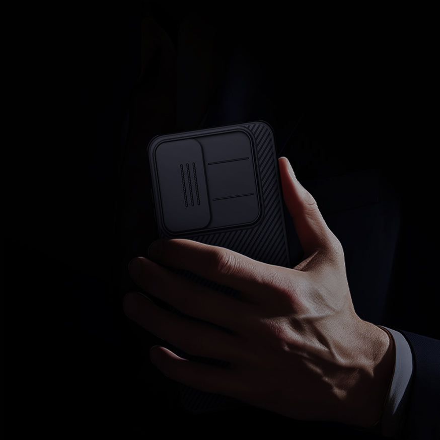 Handyhülle für Galaxy S25 FE, Nillkin CamShield Pro, Schwarz