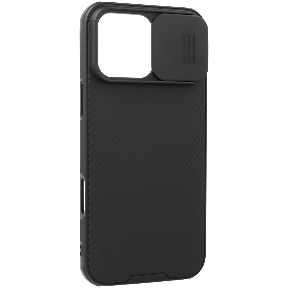 Schutzhülle für iPhone 16 Pro Max, Nillkin CamShield Pro, Schwarz