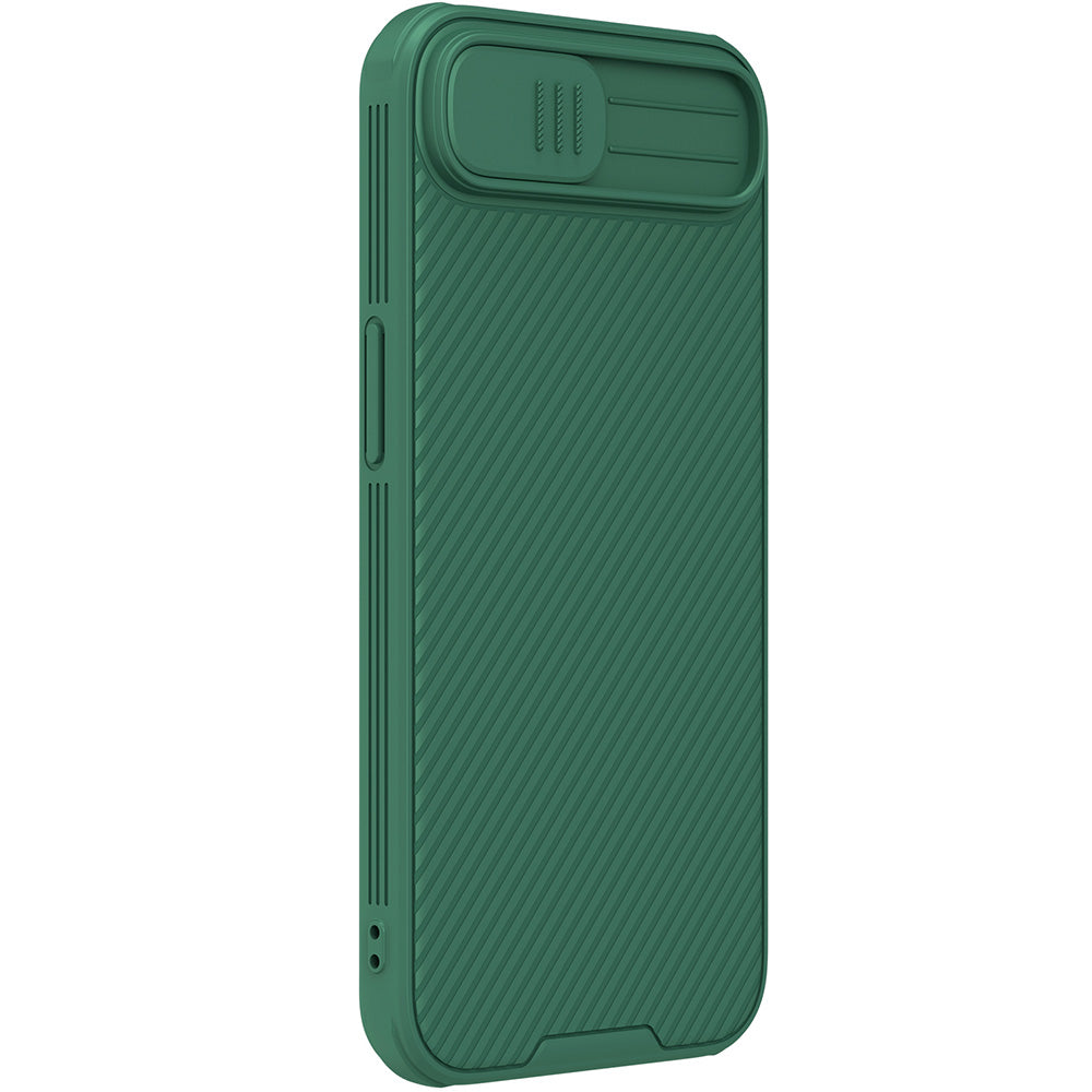 Handyhülle für iPhone 17e / 16e, Nillkin CamShield Pro, Dunkelgrün