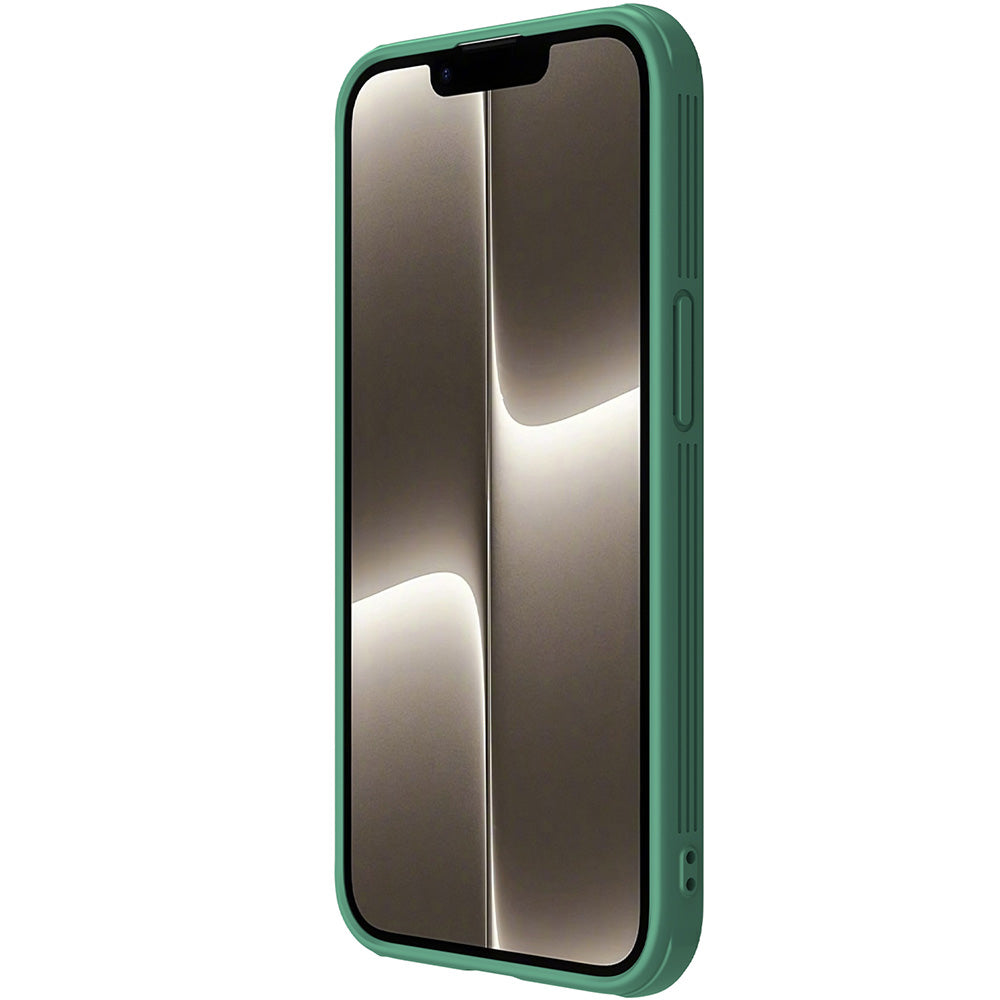Handyhülle für iPhone 17e / 16e, Nillkin CamShield Pro, Dunkelgrün