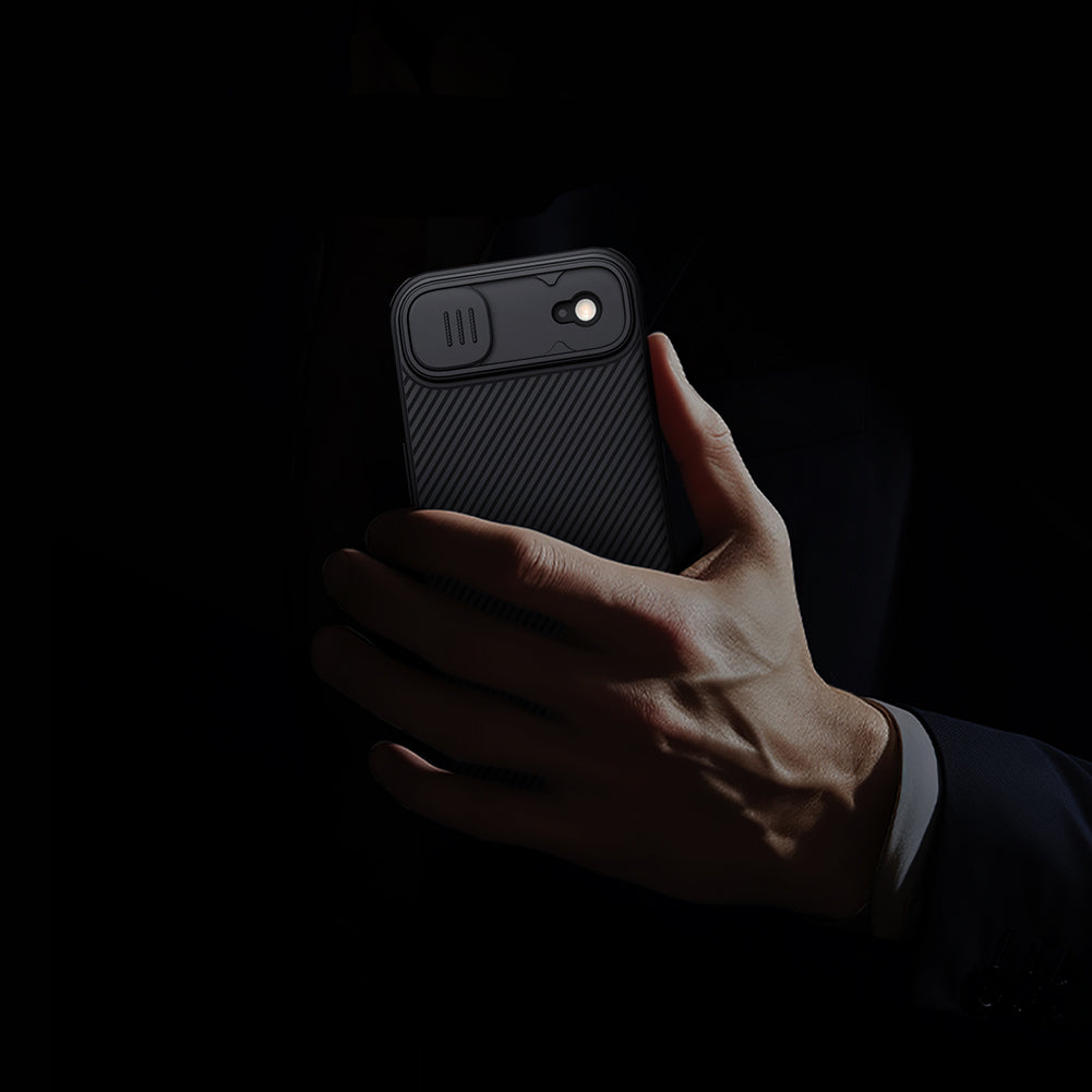 Handyhülle für iPhone Air, Nillkin CamShield Pro, Schwarz