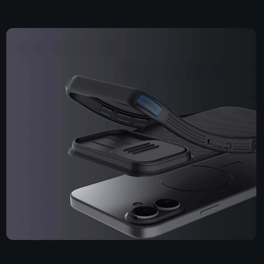 Handyhülle für iPhone 17, Nillkin CamShield Pro, Schwarz