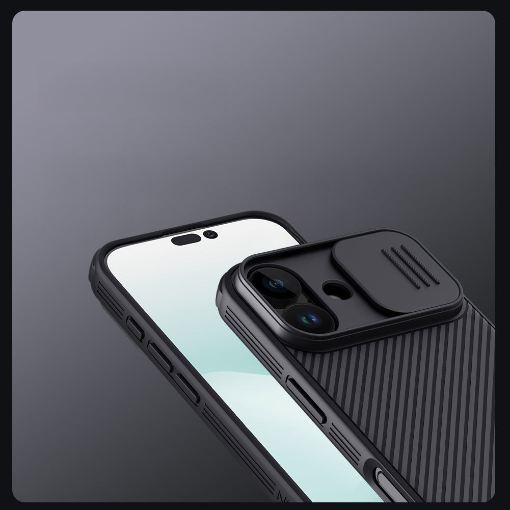 Handyhülle für iPhone 17, Nillkin CamShield Pro, Schwarz