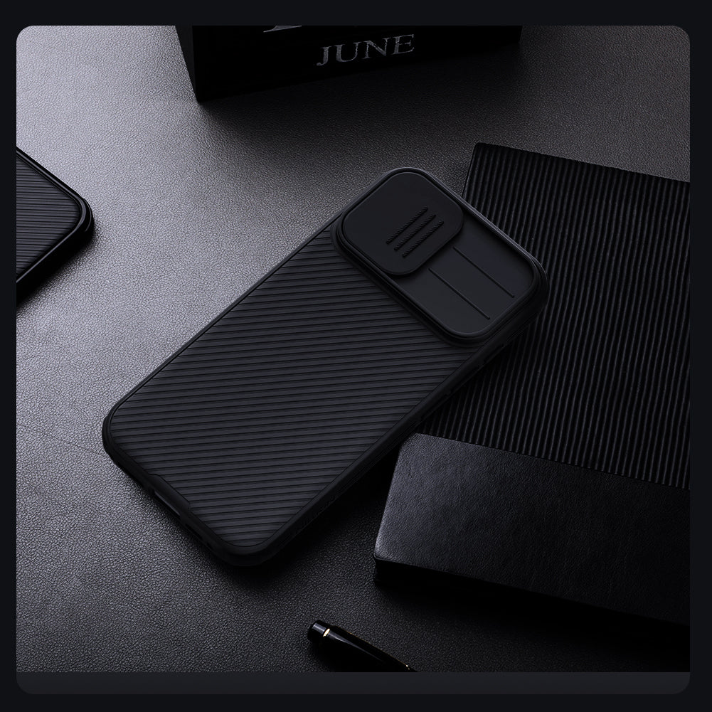 Handyhülle für iPhone 17, Nillkin CamShield Pro, Schwarz