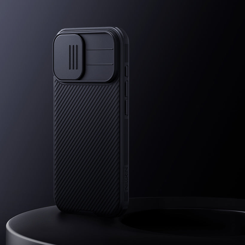 Handyhülle für iPhone 17, Nillkin CamShield Pro, Schwarz