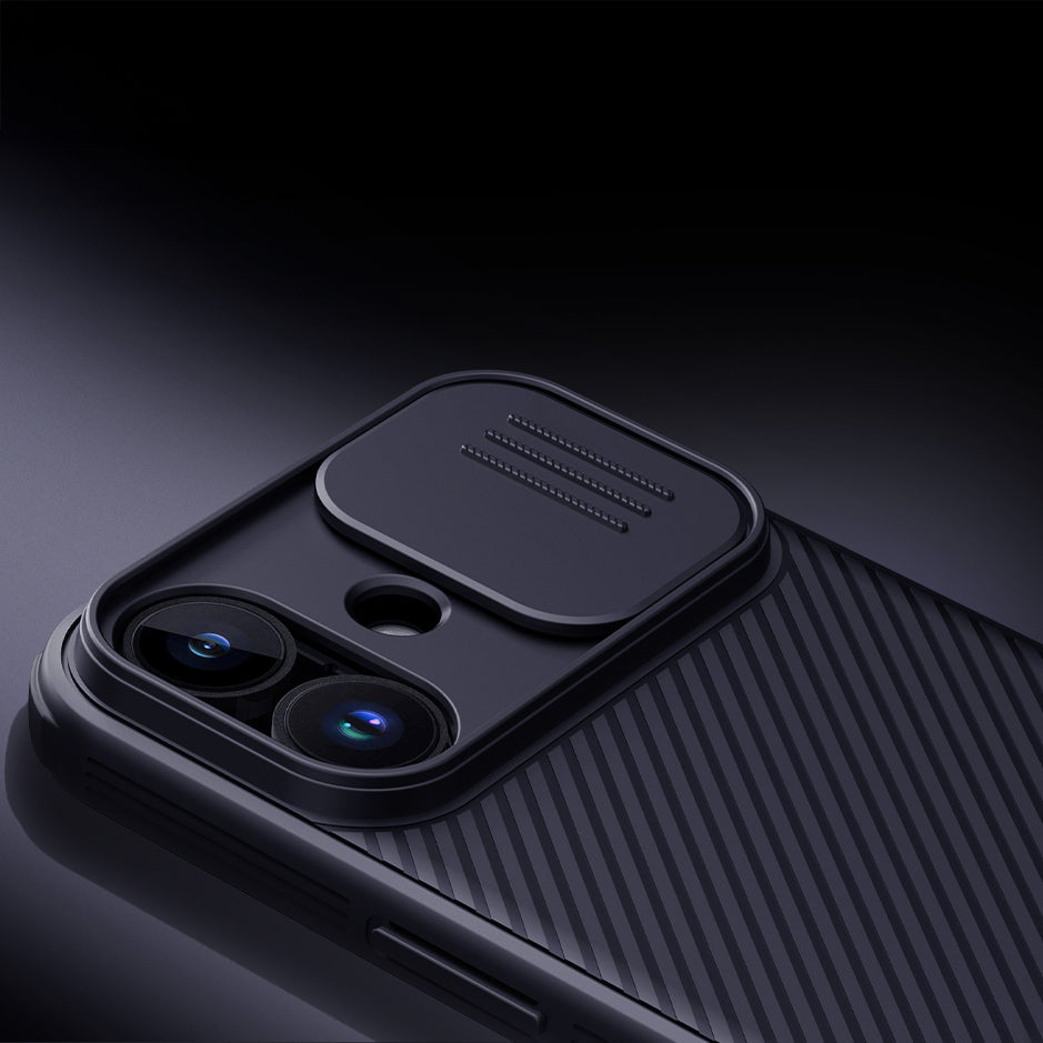 Handyhülle für iPhone 17, Nillkin CamShield Pro, Schwarz