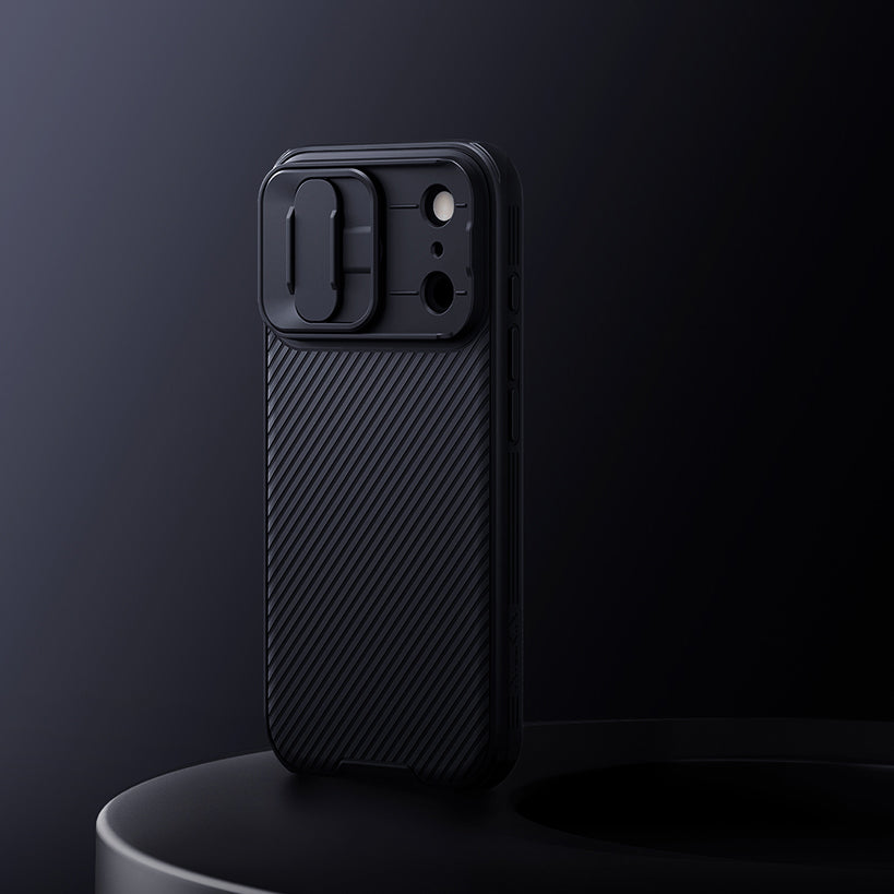 Handyhülle für iPhone 17 Pro, Nillkin CamShield Pro, Schwarz