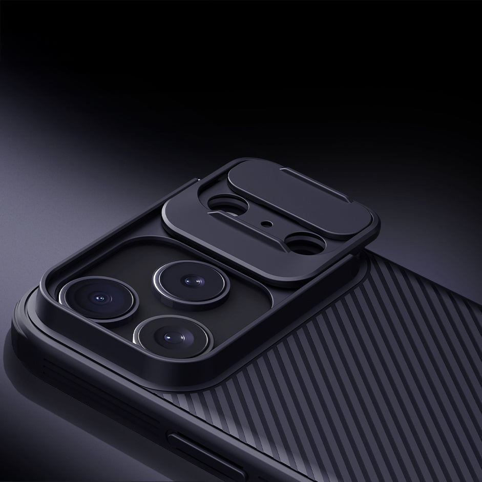 Handyhülle für iPhone 17 Pro, Nillkin CamShield Pro, Schwarz