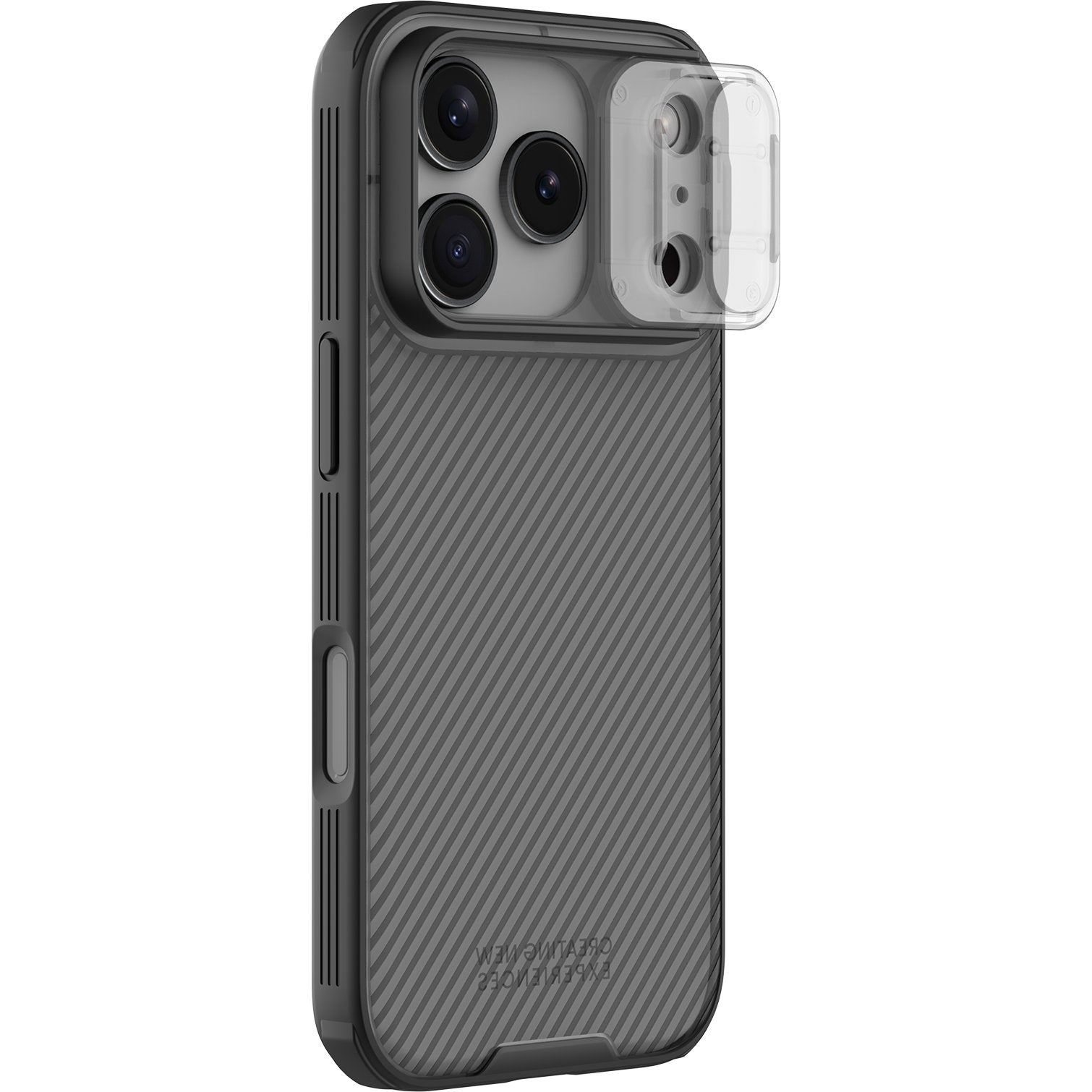 Handyhülle für iPhone 17 Pro, Nillkin CamShield Pro, Durchscheinend-Schwarz